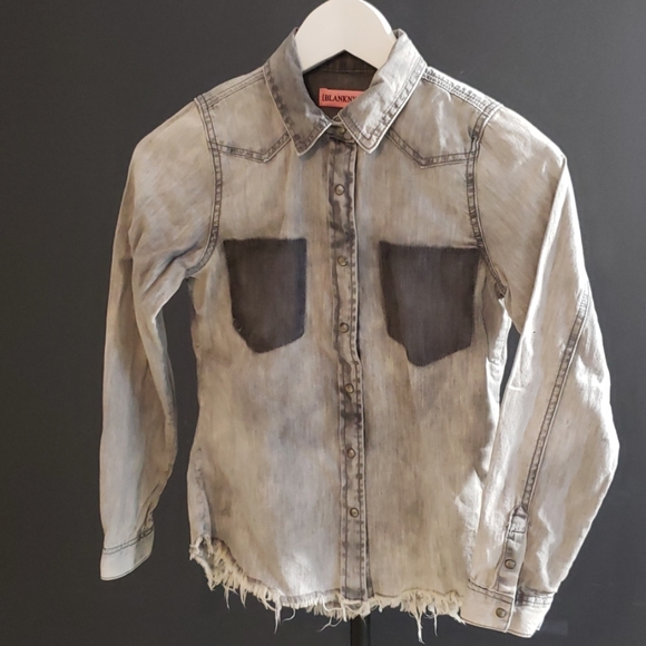 BLANKNYC Girls denim long sleeve - Picture 4 of 4